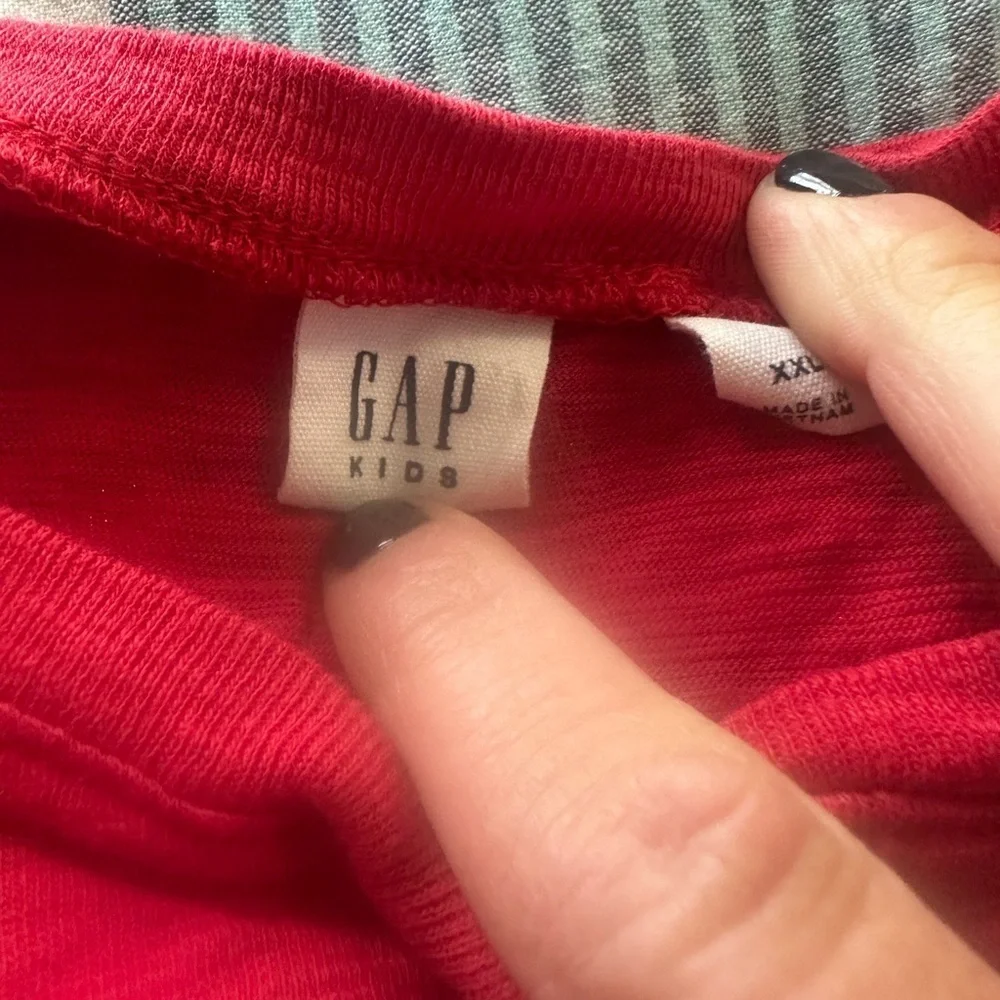 Gap Kids Scoop Neck Henley T-Shirt